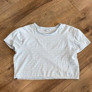 American Eagle Outfitters Sky Blue Cropped Tee